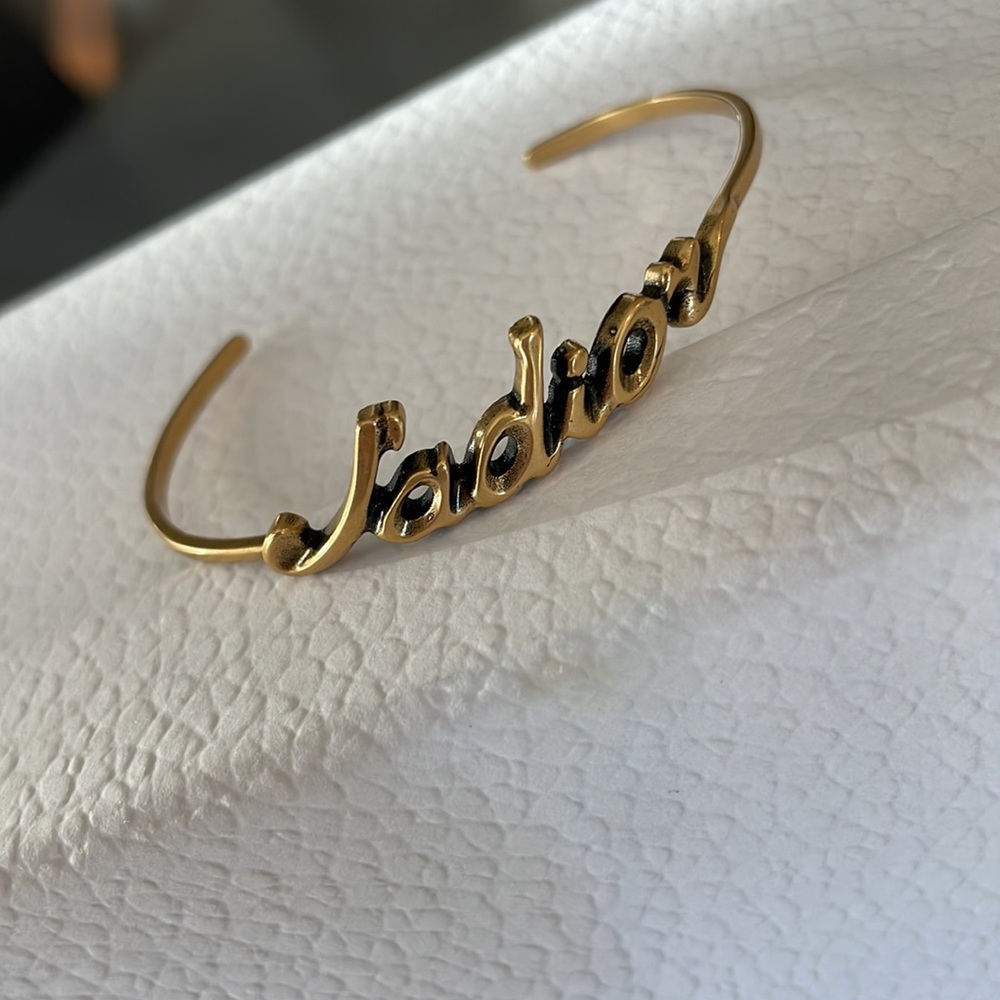 Dior Christian Dior  j’adior cuff bracelet brushed gold with box - Picture 7 of 8